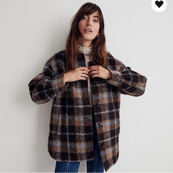 Madewell Belrose Shirt Jacket Cassel Plaid - Picture 2 of 12